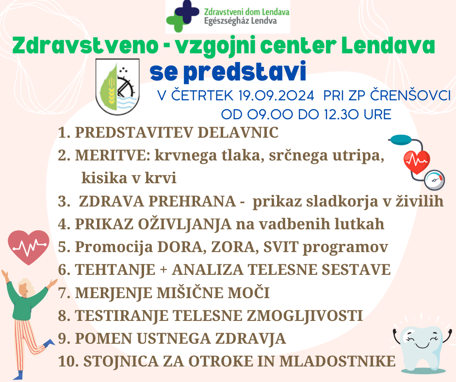 PREDSTAVITEV DELAVNIC MERITVE krvnega tlaka, srčnega utripa, saturacije ZDRAVA PREHRANA PRIKAZ OŽIVLJANJA na vadbenih lutkah DORA, ZORA, SVIT PROGRAMI TEHTANJE + ANALIZA TELESNE SESTAVE MERJENJE M (4)